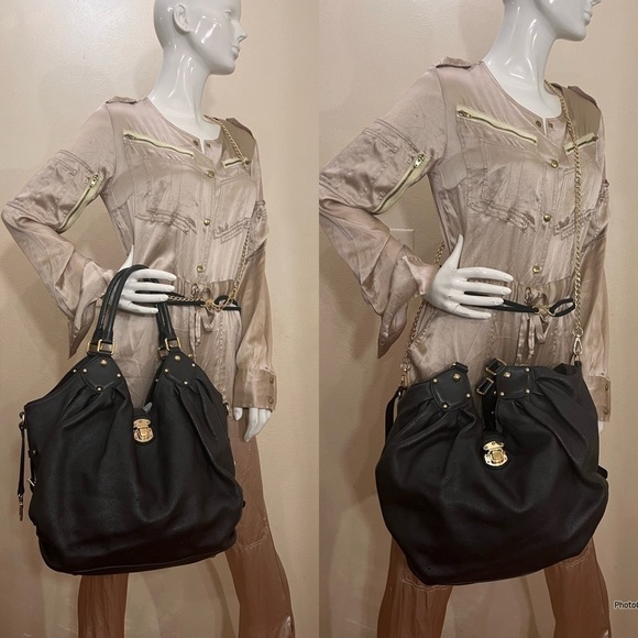 LOUIS VUITTON Perforated Mahina Leather investment bag in color Chocolat.  EUC - Picture 5 of 17